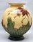 Large Art Nouveau Handmade and Hand Painted Opaline Vase, Belgium, 1923 8