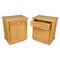 Mid-Century Bedside Tables in Bamboo & Rattan, Italy, 1970s, Set of 2 4