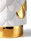 Jarrón Plumage en blanco y dorado decorado a mano de Cristina Celestino para BottegaNove, Imagen 2
