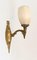 Art Nouveau Wall Lights Sconces with Alabaster Shades, Set of 2 2