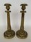 Restoration Era Gilt Bronze Candleholders, 19th Century, Set of 2 1