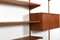 Wall Shelf System in Teak by Kai Kristiansen for FM, 1960s, Set of 13 6