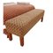 Mediterranean Upholstered Wooden Bench, Image 2