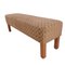 Mediterranean Upholstered Wooden Bench 4