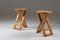Folding Stools attributed to Roger Tallon, France, 1960s, Set of 2 2
