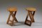 Folding Stools attributed to Roger Tallon, France, 1960s, Set of 2 1