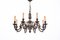 Mid 20th Century Brass Chandelier, France, 1940s, Image 1