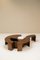 Walnut Dry Bar with Benches, Italy, 1970s, Set of 5, Image 11