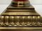 Large Brass and Red Lacqued Corinthian Column Table Lamp, 1970s, Image 8