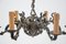 Mid-20th Century Brass Chandelier, France, 1940s, Image 5