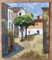 Jean-Jacques Boimond, Place à Arles, 1960, Oil on Wood, Image 2