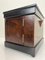 Early-20th Century French Foldable Hand-Carved Marquetry Walnut Liqueur Cellar, 1890s, Image 18