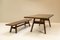 Torbecchia Walnut Dining Table and Bench by Giovanni Michelucci for Poltronova, Italy, 1965, Set of 2, Image 3