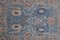 Vintage Turkish Blue Wool Area Rug 7