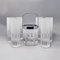 Ice Bucket with Glasses in Hand Cut Lead Crystal from Kristal, Italy, 1960, Set of 7 1