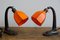 Orange Art Deco Table Lamps, 1900s, Set of 2, Image 5