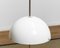 Chrome and White Acrylic Mushroom Floor Lamp attributed to Fagerhult, Sweden, 1970s 6