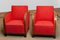 Art Deco Scandinavian Bouclé Fabric Club Lounge Chairs with Veneered Armrests, 1920s, Set of 2 3