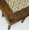 Table d'Appoint Antique en Noyer et Carreaux 6