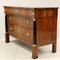 Antique Empire Italian Walnut Chest of Drawers, Image 4