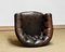 Vintage Swedish Chesterfield Model Tufted Chair with Brown Patina Leather, 1940s 5