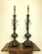 Large Bronze and Wood Sculptural Branch Shaped Table Lamps in the style of Louis Seize, France, 1890s, Set of 2 2