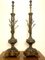 Large Bronze and Wood Sculptural Branch Shaped Table Lamps in the style of Louis Seize, France, 1890s, Set of 2 1