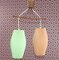 Trapeze Ceiling Lamp in Teak and Pastel, 1960s, Image 8
