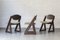 Chaises de Salle à Manger avec Pieds Triangulaires en Bois et Assise Beige, Danemark, 1960s, Set de 6 3