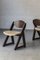 Chaises de Salle à Manger avec Pieds Triangulaires en Bois et Assise Beige, Danemark, 1960s, Set de 6 6