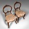 Antike englische Beistellstühle aus Nussholz, 2 . Set 9