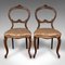 Antique English Walnut Side Chairs, Set of 2, Image 1