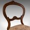 Antike englische Beistellstühle aus Nussholz, 2 . Set 10