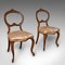 Antique English Walnut Side Chairs, Set of 2 2