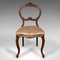 Antique English Walnut Side Chairs, Set of 2 3