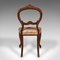 Chaises d'Appoint Antiques en Noyer, Angleterre, Set de 2 6