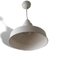 Scandinavian Industrial Glossy White Aluminium Hanging Lamp, 1980s 4