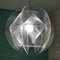 Moderne transparente gewebte Leuchte aus Acrylglas von Paul Secon für Sompex, 1970er 12