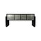 Mid-Century Italian Leaf Sideboard in Black and Silver, 1950s, Image 1