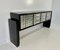 Italienisches Mid-Century Sideboard in Schwarz & Silber, 1950er 6