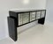Mid-Century Italian Leaf Sideboard in Black and Silver, 1950s 6
