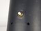 Italian Black Aluminum & Brass Adjustable Spot Lights, 1950s, Set of 2 9