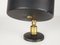 Italian Black Aluminum & Brass Adjustable Spot Lights, 1950s, Set of 2 6
