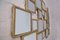 Spiegel aus Metall mit Blattgold im Stil von Marc Du Plantier 3