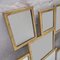 Spiegel aus Metall mit Blattgold im Stil von Marc Du Plantier 9