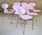 Pink Ant Chairs by Arne Jacobsen for Fritz Hansen, 1950s, Set of 6 1