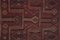 Vintage Jajim Kelim Teppich in Ziegelrot mit ungewöhnlichem Muster 6