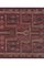 Vintage Unusual Pattern Brick Red Jajim Kilim Rug 4