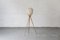 Danish Wood and Lace Tripod Cocoon Floor Lamp, 1960s, Image 1