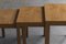 Tavolini ad incastro in quercia di Wilhelm Renz, Germania, anni '60, set di 3, Immagine 9